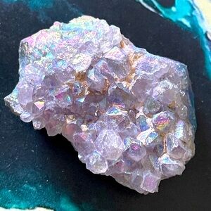 Iridescent Angel Aura Amethyst Crystal